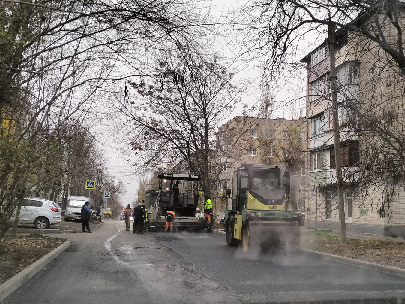 Депутат добился обновления дорожной одежды на ул.Ларина  